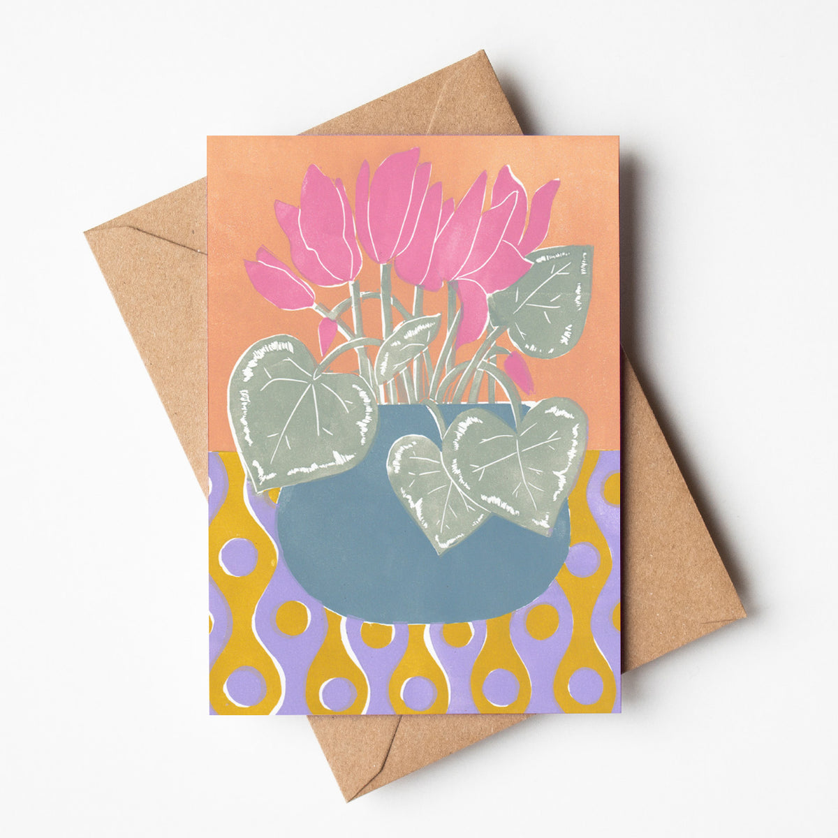 Cyclamen - A6 Greeting Card