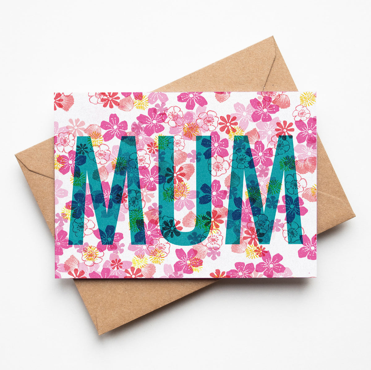 Floral Mother&#39;s Day Card - A6 Greeting Card