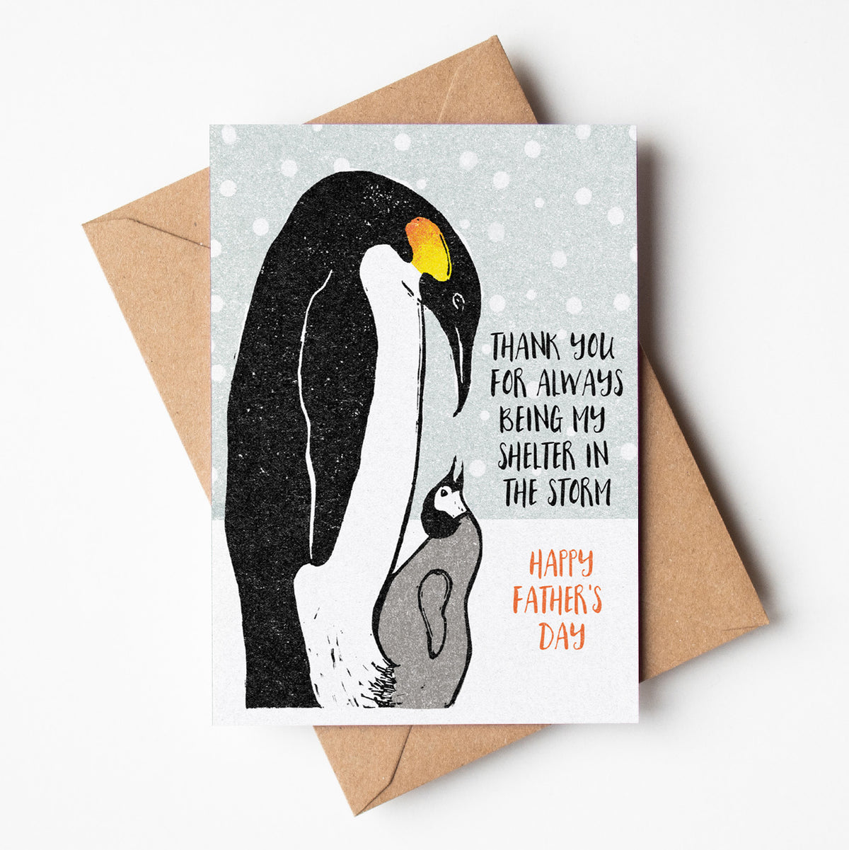 Penguin Father&#39;s Day Card - A6 Greeting Card