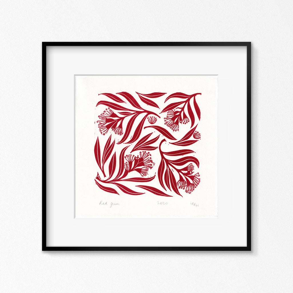 Native Wreath Lino Print Original Artwork Limited Edition Printmaking Black & White Floral shops Australian Flower Plant Flora Indigenous